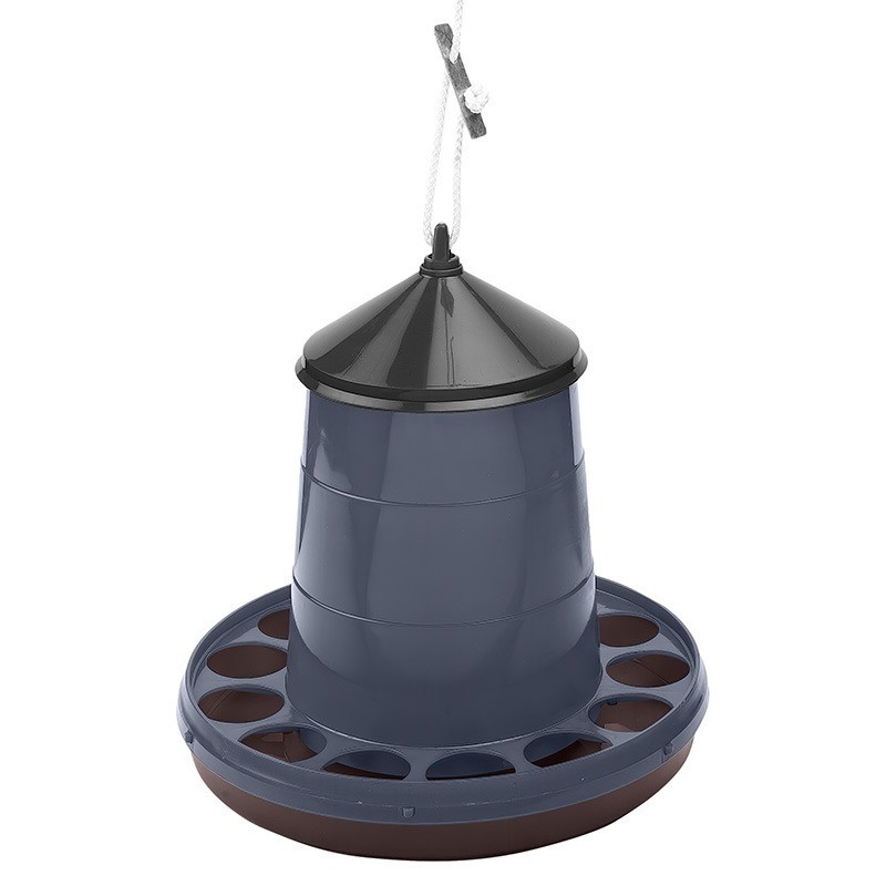 Alimentador suspenso para frangos, 2 kg, 24 x 24 cm
