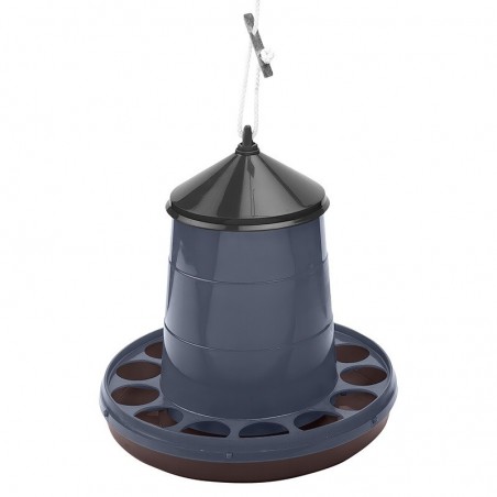 Alimentador suspenso para frangos, 4 kg, 30 x 30 cm