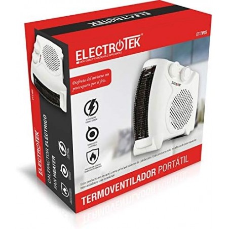 Chauffage électrique 2000 W | Chauffage de sol pour salle de bain | Chauffages électriques avec 2 réglages de chaleur et de fraî