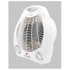 Elektrischer Heizlüfter mit zwei Heizstufen und Kaltluftmodus, 1000W-2000W, weiß