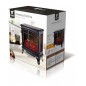 Chimenea electrica 1000W - 2000W con efecto llama, termostato y temporizador, 70x36x66 cm, negro Chimenea electrica 1000W - 2000W con efecto llama, termostato y temporizador, 70x36x66 cm, negro