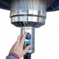 Aquecedor externo, aquecedor a gás externo de aço de 13 kW com rodas, sistema antitombamento, guarda-sol aquecedor Aquecedor externo, aquecedor a gás externo de aço de 13 kW com rodas, sistema antitombamento, guarda-sol aquecedor