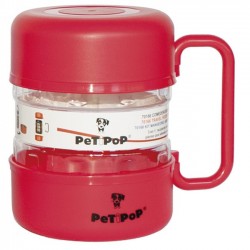 Travel feeder - waterer for dogs and cats 1.5 liters, red