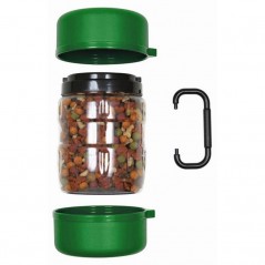 Mangiatoia - Abbeveratoio da viaggio per cani e gatti 1,5 litri, verde