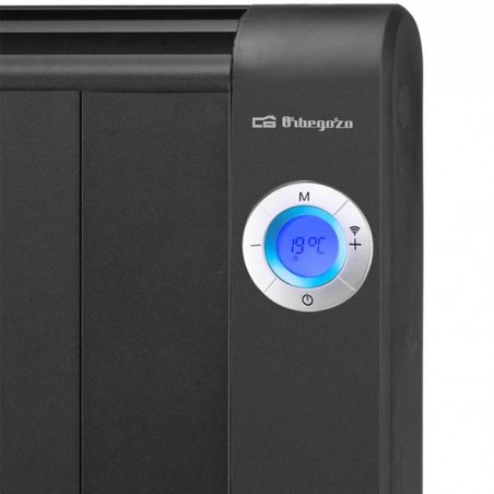 Emettitore termico Orbegozo a 8 elementi da 1500 W. Connessione Wi-Fi. Intervallo di temperatura: 7°C - 35°C.