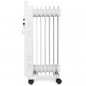 Radiateur à Bain d'Huile 1500W Chauffage électrique 7 éléments Orbegozo RU1500. Thermostat réglable