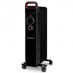 Orbegozo RUN1500 7-element 1500W oil-filled radiator, adjustable thermostat, black