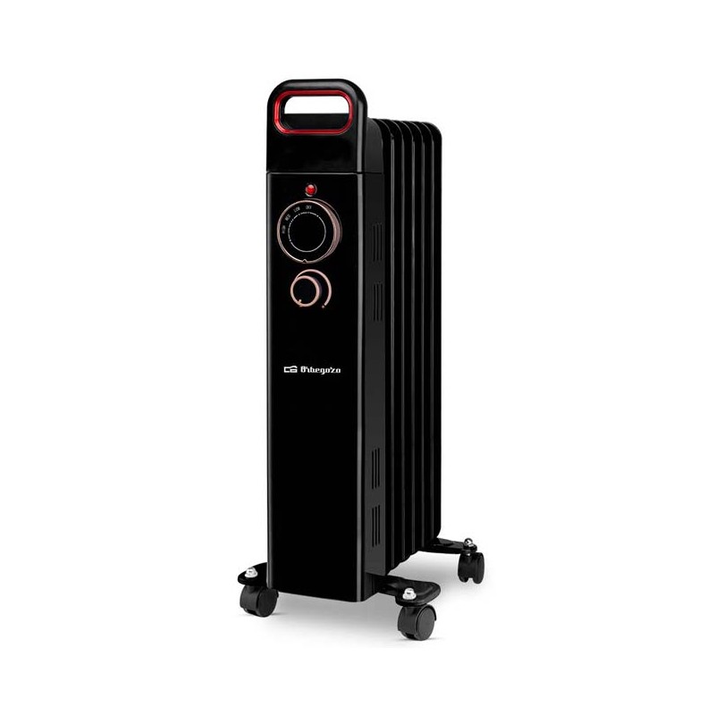 Radiador de aceite Orbegozo 7 elementos 1500 W - Color Negro