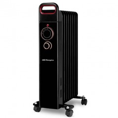 Orbegozo RUN2000 9-Element 2000W Ölradiator, einstellbarer Thermostat, schwarz