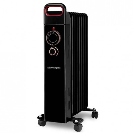 Radiador de aceite Orbegozo 9 elementos 2000 W - Color Negro