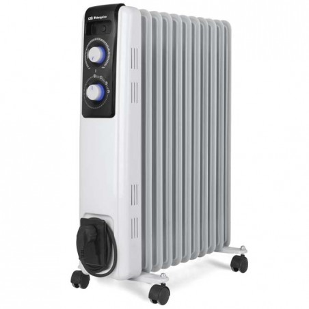 Orbegozo Oil Radiator, Modular Construction of 11 Elements, 2500 W - White