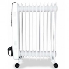 Radiateur à Bain d'Huile 2500W Chauffage électrique 11 éléments Orbegozo RF2500. Thermostat réglable