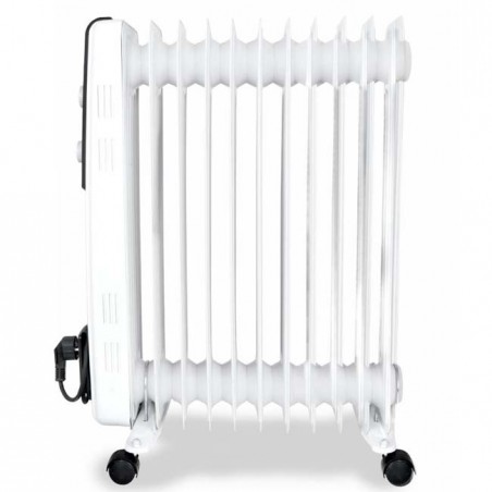 Orbegozo RF2500 2500W 11-Element Oil-Filled Radiator, Adjustable Thermostat, White