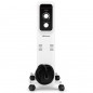 Radiador de óleo Orbegozo RL1500, 7 elementos, 1500 W, termostato ajustável, branco