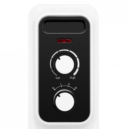 Radiador de óleo Orbegozo 11 elementos, 2500 W, 3 configurações de calor - Branco