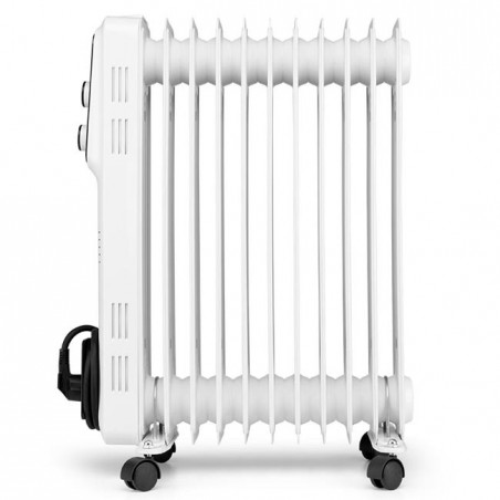 Radiador de óleo Orbegozo 11 elementos, 2500 W, 3 configurações de calor - Branco