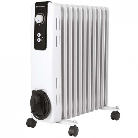 Orbegozo Oil Radiator 9 elements, 2500 W, 3 heat powers - White