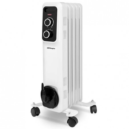 Radiador de Aceite Orbegozo 1000 W - 5 elementos caloríficos.