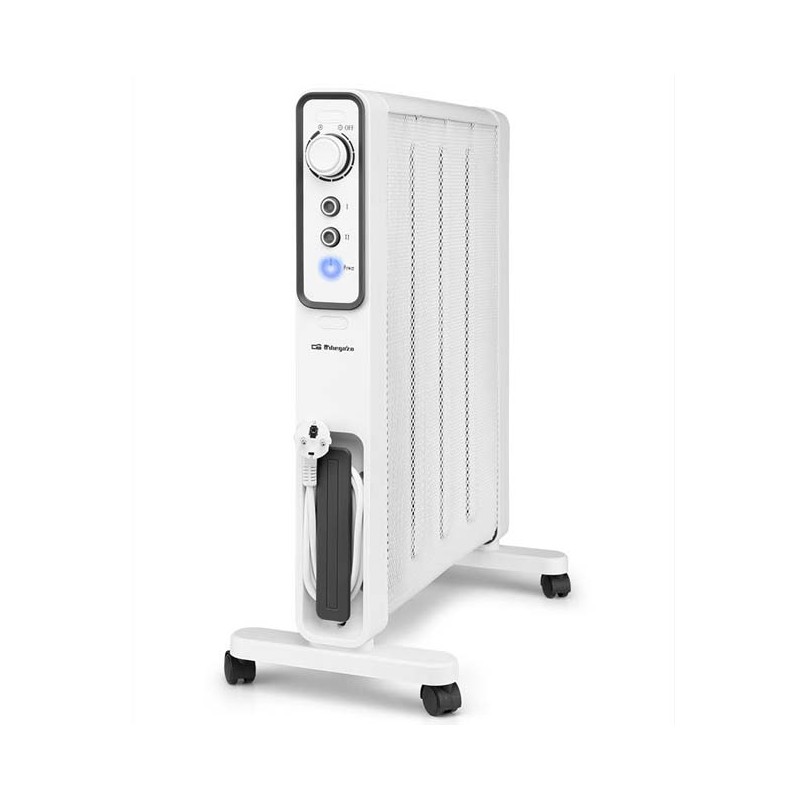 Radiatore in MICA Orbegozo da 2000 W [3 niveles de calor: 500, 1000 y 1500 W] . Rapida convezione e diffusione del calore.
