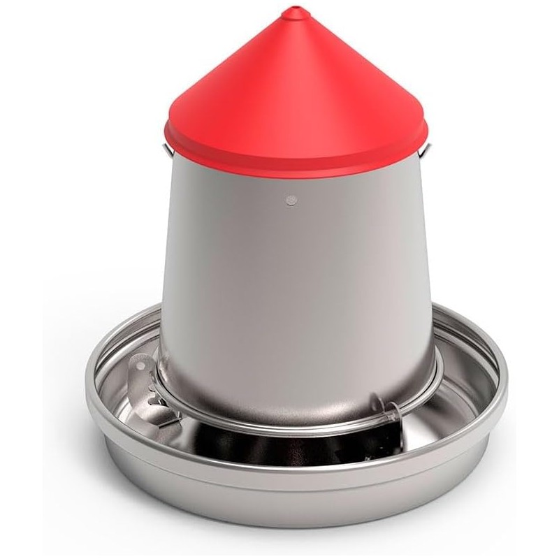 Metal hopper for chickens 10 Kg, 33x40cm Metal hopper for chickens 10 Kg, 33x40cm