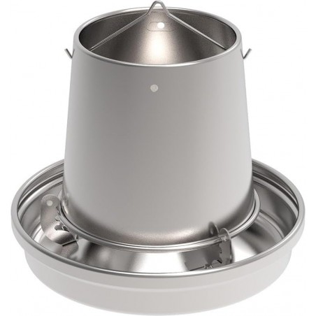Metal hopper for chickens, 10 kg, 33 x 40 cm