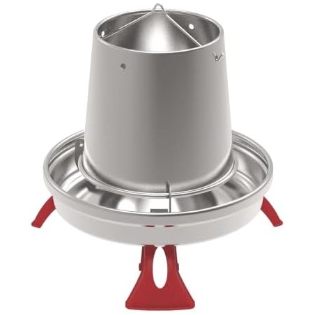 Metal Hopper for chickens with Legs 5 Kg, 33x32 cm