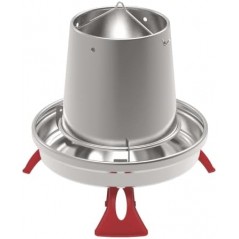 Metalltrichter für Hühner mit Beinen, 10 kg, 33 x 47 cm	