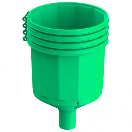 Transparent chicken feeder 21 kg, 40x62 cm