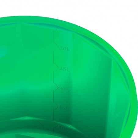 Transparent chicken feeder 21 kg, 40x62 cm