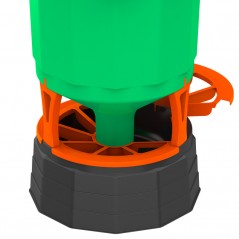 Mangiatoia per polli trasparente 27 kg, 40x72 cm	