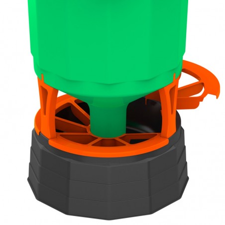 Transparenter Hühnerfutterautomat 27 kg, 40x72 cm