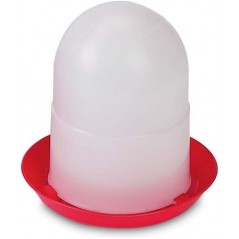 Comedouro para Pintos de 1ª Idade 1,5 kg sem Patas, 19x20 cm, Vermelho