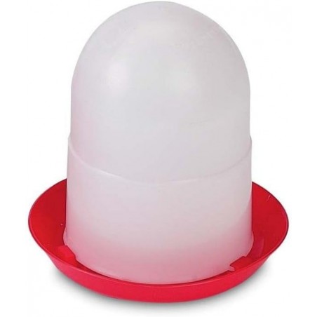Feeder for 1st Age Chicks 1.5 Kg without Legs, 19x20cm, Red