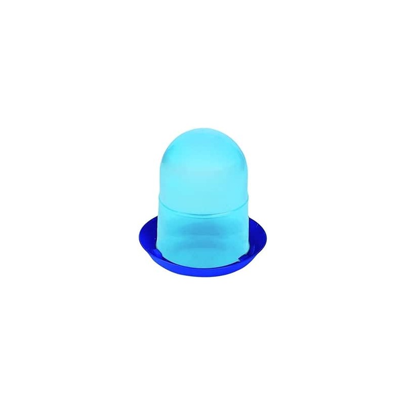 Feeder for first-age chicks, 1.5 kg, 19 x 20 cm, blue