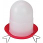 Feeder for 1st age chicks 1.5 Kg with legs, 19x20cm, red