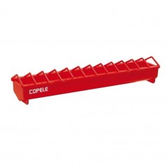 Mangeoire à poussins en plastique grille étroite 100 cm