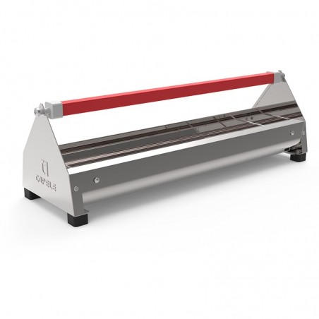 Galvanized sheet metal chicken feeder 122x19x19.5 cm