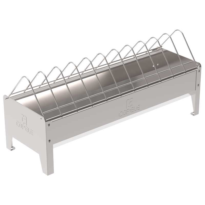 Chargeur Corral Volailles, Mangeoire pour poulets, et autres oiseaux sans pieds, 120x20x24 cm