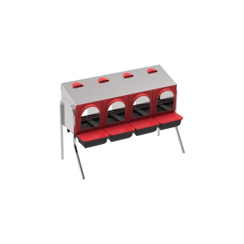 Chicken nesting box Interior 4 departments 108x48x77 cm. Includes legs Chicken nesting box Interior 4 departments 108x48x77 cm. Includes legs