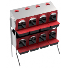 Indoor Nesting Box with 8 Compartments and Legs 108x48x123 cm