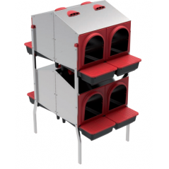 Indoor Nesting Box with 8 Compartments and Legs, 108x48x123 cm, Two Sides