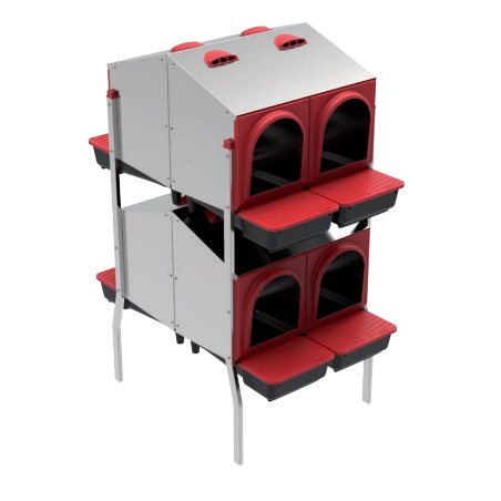 Indoor Nesting Box with 8 Compartments and Legs, 108x48x123 cm, Two Sides