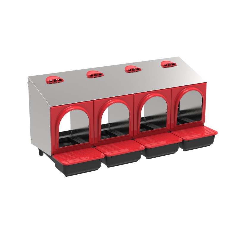 Nistkasten für draußen, 4 Abteilungen, 104 x 48 x 45 cm