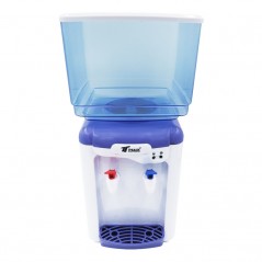 Distributeur d'eau avec Réservoir de 7 litres, Blanc et Violet, Fontaine à Eau et Boison, sans BPA, 47,5 x 25,5 x 35,8 cm