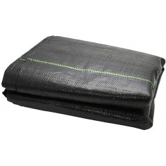 Schwarzes Unkrautschutznetz, 2 x 5 m, 105 g/m², wasserdurchlässiges und atmungsaktives Geotextilnetz. Unkrautschutz.