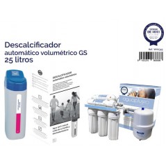 Lot Adoucisseur Automatique Volumétrique 25L + Équipement d'Osmose Inverse 5 Étapes