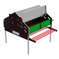 Nichoir central Eco Colectavi, pour 120 poules, 124x179x133 cm