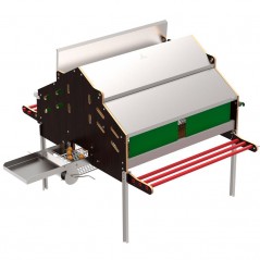 Poulailler semi-automatique, pour 120 poules, 173x179x133 cm