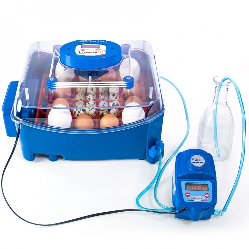 Automatic Incubator for Bird Eggs Lumia 16 + Humidifier, Measures 39x34x24 cm