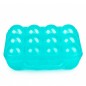 12 x Coquetiers en plastique avec anse, turquoise, 19,5 x 18 x 7 cm